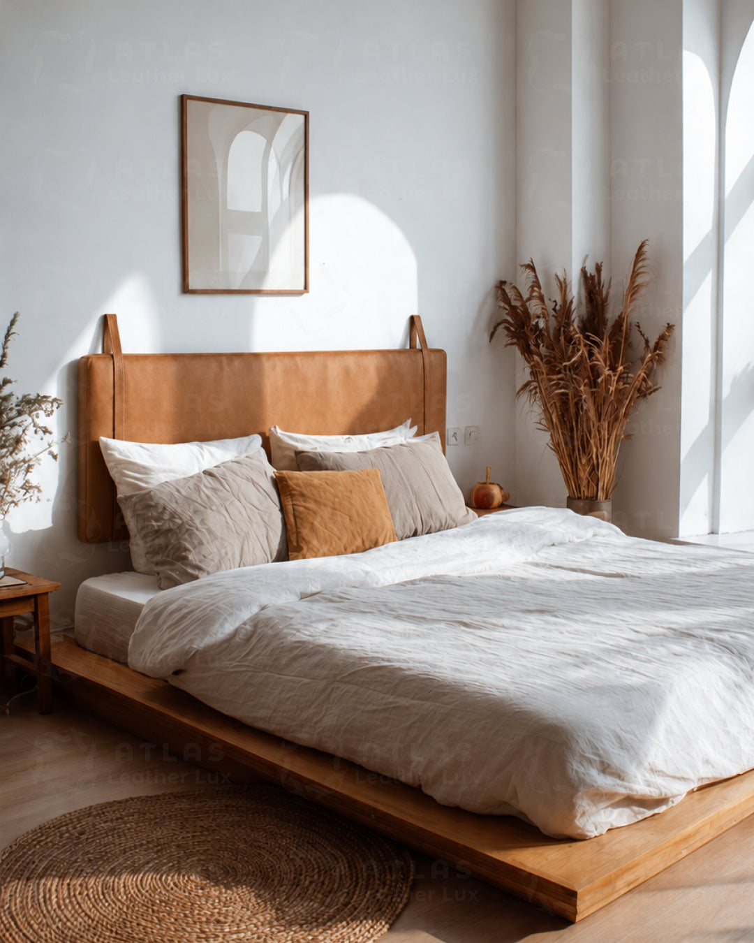 Handmade Full Grain Leather Headboard – Luxury