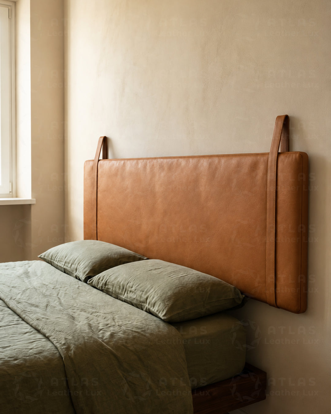 Handmade Full Grain Leather Headboard – Luxury