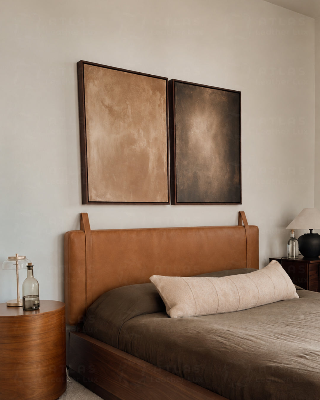 Handmade Full Grain Leather Headboard – Luxury
