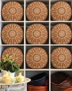 Handmade Moroccan Leather Pouf Ottoman – Brown